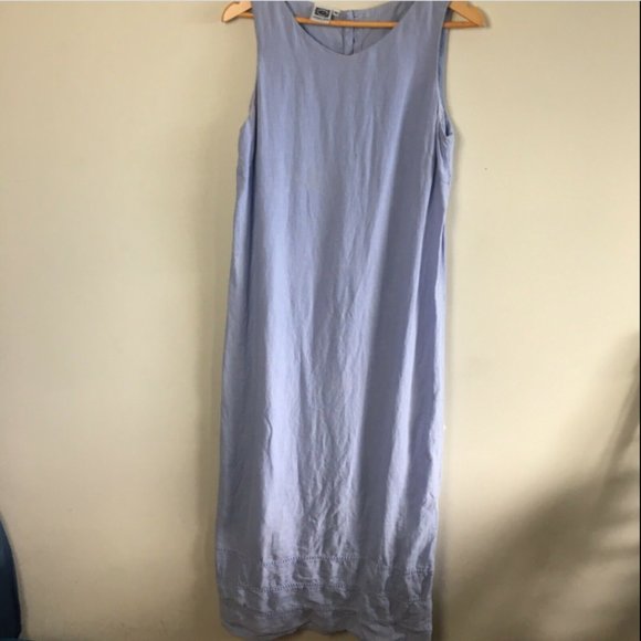 Johnny Was Item light Blue Sleeveless Maxi Dress - Picture 2 of 12